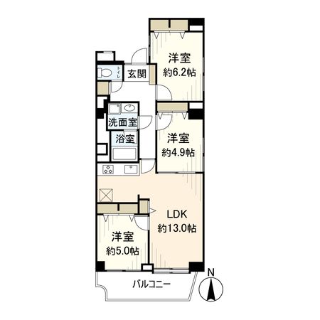 阪急新仁川マンション 間取図(平面図) 間取図(平面図)