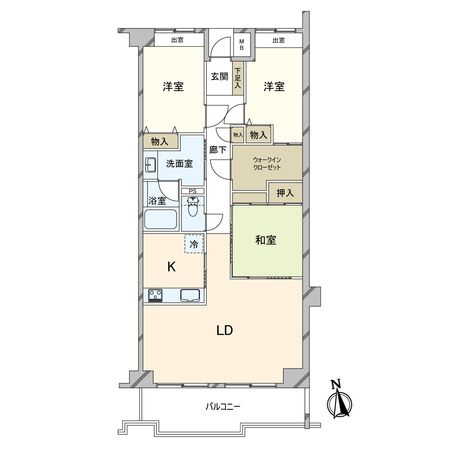 サンリーノ逆瀬川野上 北棟 外観