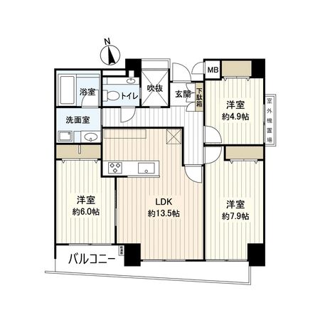 シルクマンション宝塚 間取図(平面図)