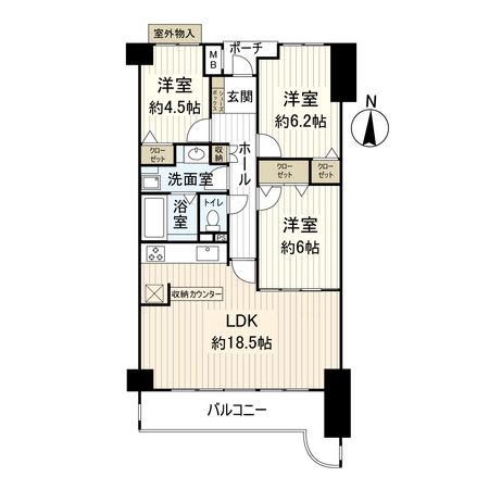 阪急逆瀬台アヴェルデ 3番館 間取図(平面図) 阪急逆瀬台アヴェルデ 3番館 間取図(平面図)