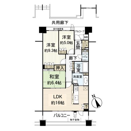ジオグランデ宝塚山手台センターコート 間取図(平面図) 間取図(平面図)