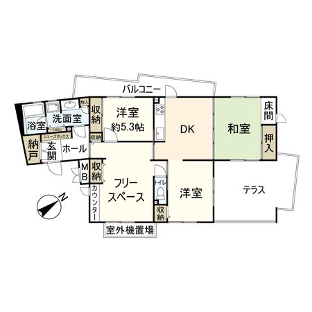 グランドメゾン西宮名塩1番館 間取図(平面図)