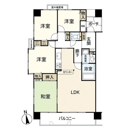 オーガスタコート宝塚 間取図(平面図)