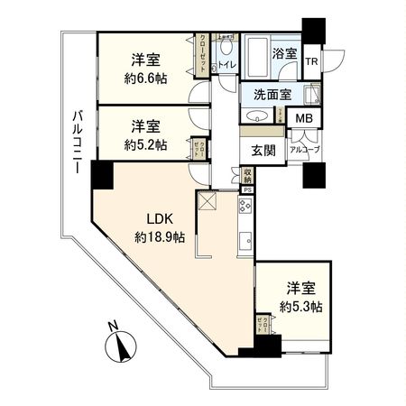 ザ・宝塚タワー 間取図(平面図)