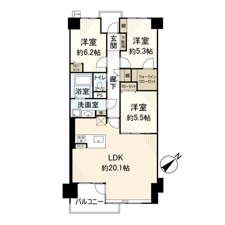 イトーピア逆瀬川 間取図(平面図) イトーピア逆瀬川 間取図(平面図)