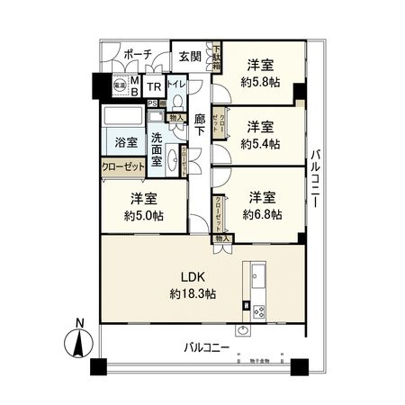 パレ・ロワイヤル宝塚 間取図(平面図)