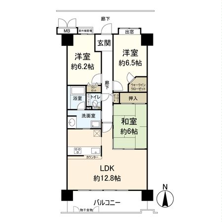 セルヴィオ 2番館 間取図(平面図)
