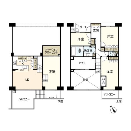 ルネサンクタスナシオンヒルズ D3棟 間取図(平面図) ルネサンクタスナシオンヒルズ D3棟 間取図(平面図)