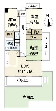 サーパス宝塚 間取図(平面図)