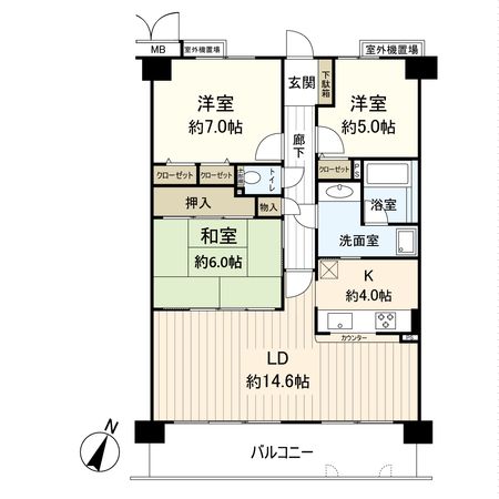 西宮名塩ウインディヒルズ Ⅱ番館 間取図(平面図) 西宮名塩ウインディヒルズ Ⅱ番館 間取図(平面図)