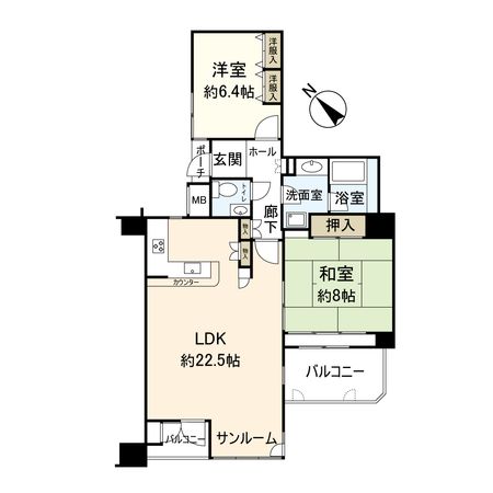 ソリオ1 東館 間取図