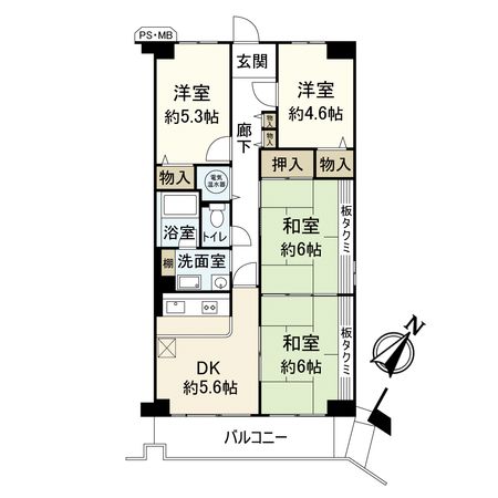 ジャルダン宝塚中山台壱番館 間取図(平面図) ジャルダン宝塚中山台壱番館 間取図(平面図)
