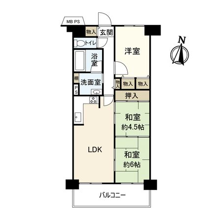 ファミリープラザ宝塚 B棟 間取図