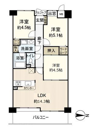 ベルアーバニティ宝塚山本 間取図(平面図)