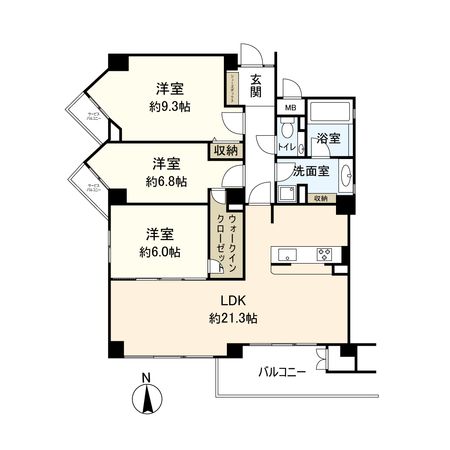 セントポリア仁川 間取図(平面図) セントポリア仁川 間取図(平面図)
