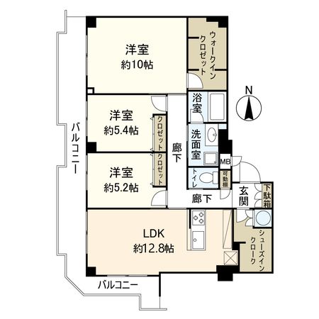 サニークレスト宝塚 間取図(平面図)