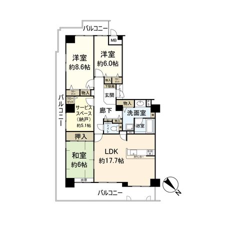 ファミール宝塚 間取図(平面図) ファミール宝塚 間取図(平面図)