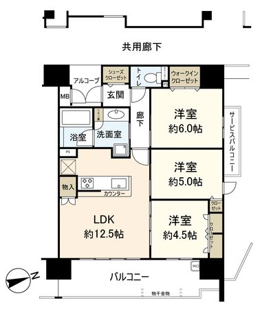 エスリード宝塚セミリア 間取図(平面図) エスリード宝塚セミリア 間取図(平面図)