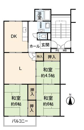 逆瀬台住宅 2号棟 間取図(平面図) 逆瀬台住宅 2号棟 間取図(平面図)