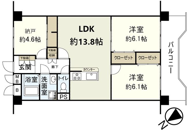 逆瀬川パークマンション 間取図(平面図) 逆瀬川パークマンション 間取図(平面図)