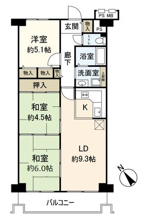 ジャルダン宝塚中山台弐番館 A棟 間取図(平面図) ジャルダン宝塚中山台弐番館 A棟 間取図(平面図)