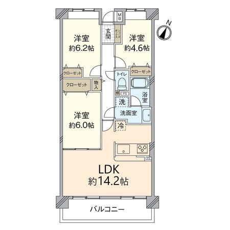 宝塚長尾パーク・ホームズ 間取図(平面図) 宝塚長尾パーク・ホームズ 間取図(平面図)