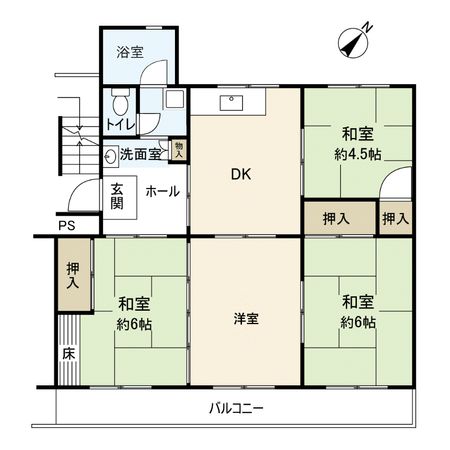 中山五月台住宅 14号棟 間取図(平面図) 中山五月台住宅 14号棟 間取図(平面図)