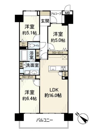 サンフル宝塚シティブレス 間取図(平面図) サンフル宝塚シティブレス 間取図(平面図)