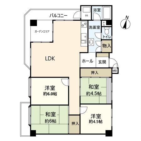 パレブラン宝塚 間取図(平面図) パレブラン宝塚 間取図(平面図)