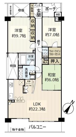 イトーピア逆瀬川ガーデンフラッツ 間取図(平面図) イトーピア逆瀬川ガーデンフラッツ 間取図(平面図)