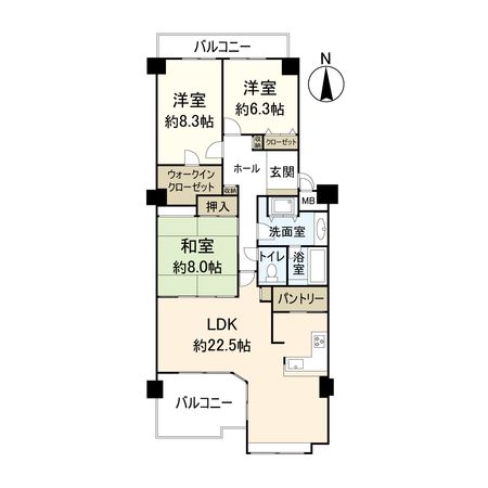 ラ・ビスタ宝塚 ノースハイツ一番館 間取図(平面図) ラ・ビスタ宝塚 ノースハイツ一番館 間取図(平面図)