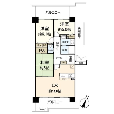 ラ・ビスタ宝塚 エスティオ一番館 間取図(平面図) ラ・ビスタ宝塚 エスティオ一番館 間取図(平面図)