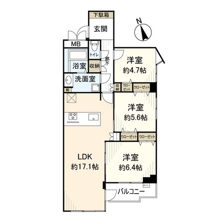 コトー宝塚 A棟 間取図(平面図) コトー宝塚 A棟 間取図(平面図)