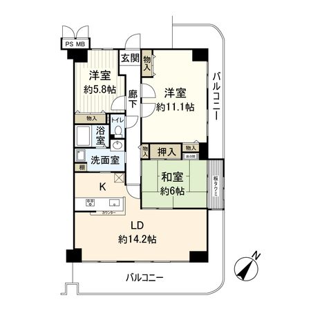 間取図(平面図)