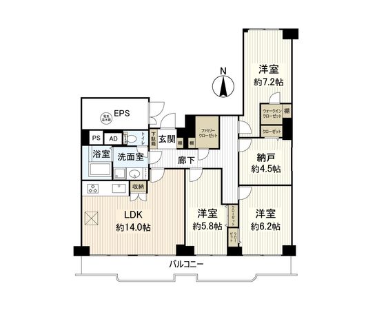 サンハイツ宝塚五月台 A棟 間取図(平面図) サンハイツ宝塚五月台 A棟 間取図(平面図)
