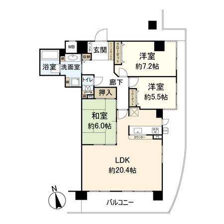ディアステージ宝塚清荒神 間取図(平面図) ディアステージ宝塚清荒神 間取図(平面図)