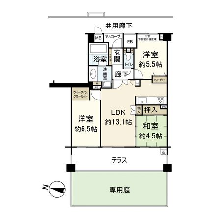 ファミール逆瀬川ザ・ガーデン 間取図(平面図) ファミール逆瀬川ザ・ガーデン 間取図(平面図)