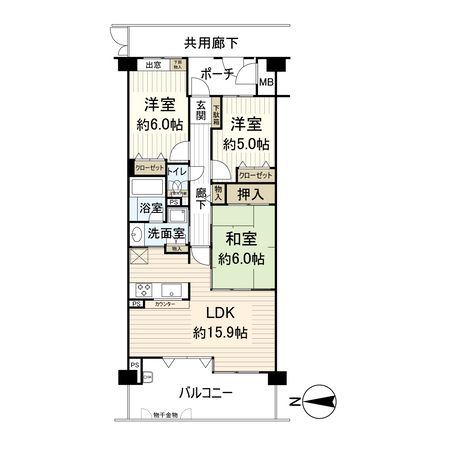 ジオ宝塚御殿山 間取図(平面図)