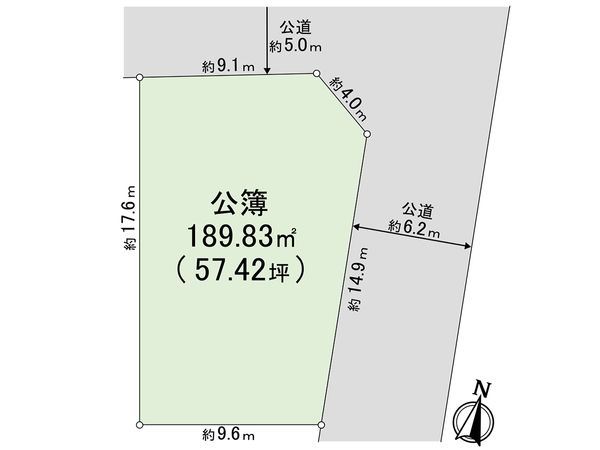 上甲東園4丁目 土地 区画図