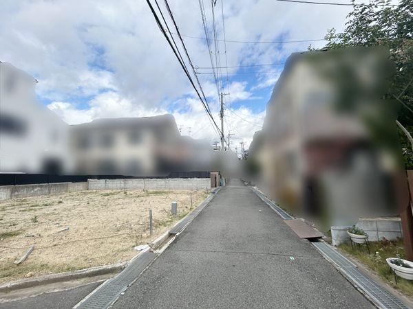 段上町5丁目 土地 前面道路含む外観 段上町5丁目 土地 前面道路含む外観