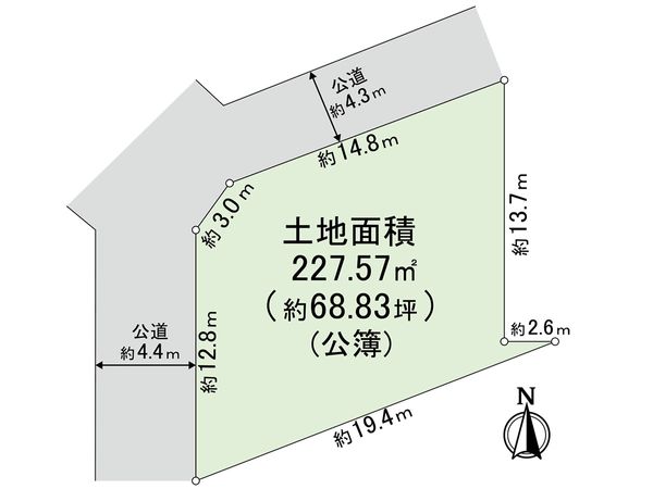 甲風園3丁目 土地 区画図 甲風園3丁目 土地 区画図