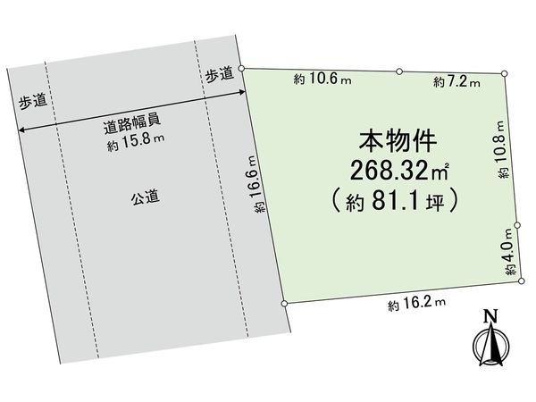 段上町3丁目 土地 区画図 段上町3丁目 土地 区画図