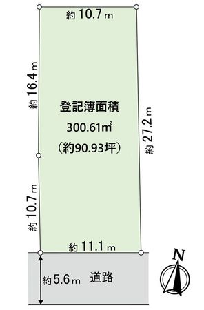 仁川町2丁目・土地 区画図