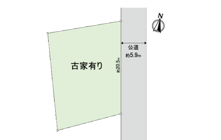宝塚市仁川台 土地 地形図