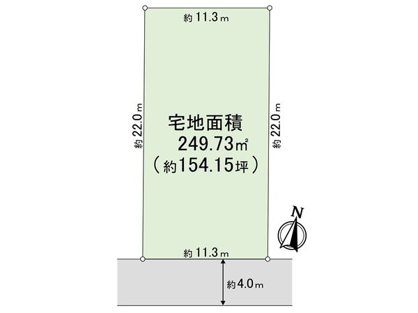 上甲東園1丁目 土地【2号地】 区画図 上甲東園1丁目 土地【2号地】 区画図