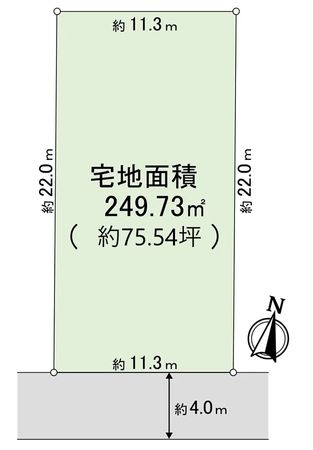 上甲東園1丁目 土地【2号地】 区画図