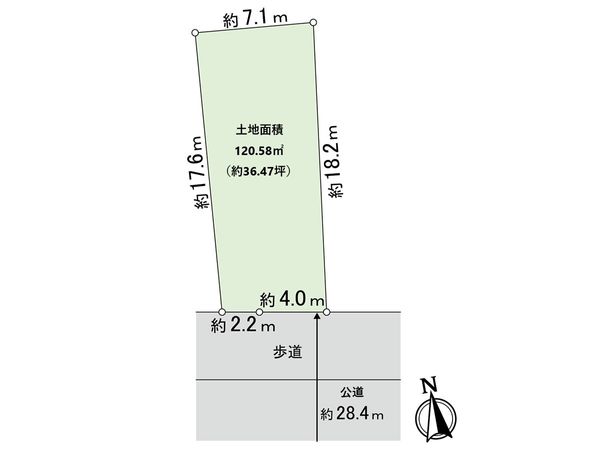 津門大塚町 土地 区画図 津門大塚町 土地 区画図