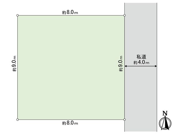 中前田町 戸建 区画図 中前田町 戸建 区画図