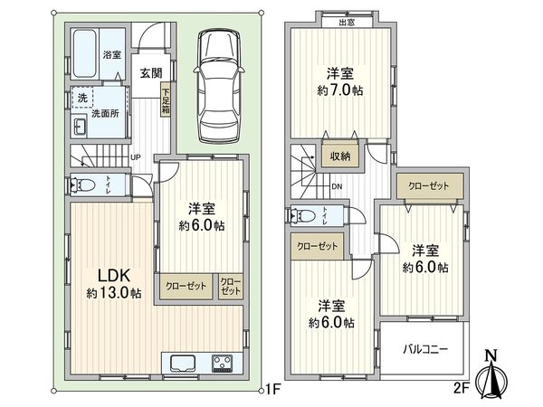 青木町 戸建 間取図(平面図) 青木町 戸建 間取図(平面図)