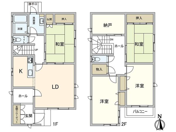 甲子園口北町 戸建 間取図(平面図)